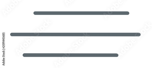 Clean flat vector line icon of horizontal fog lines, ideal for weather forecasts, driving warnings, map layers, and low visibility notices.
