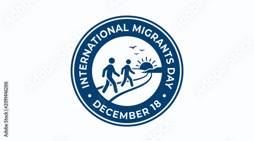 Foto International Migrants Day logo for December 18 awareness.