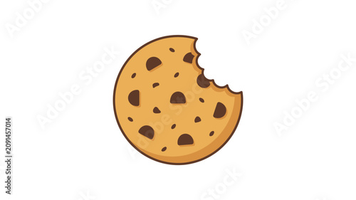 Obraz na plátně Delicious Chocolate Chip Cookie Bite.