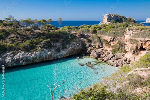 Calo des Moro Turquoise Cove on the Coast of Mallorca, Spain