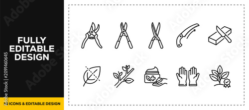 flat vector illustration line art icon bundle set design showcasing law enforcement security systems physical protection border barriers and property access safe graphics