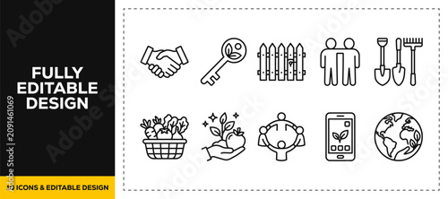Fotografie flat vector illustration line art icon bundle set design depicting ancient nativ