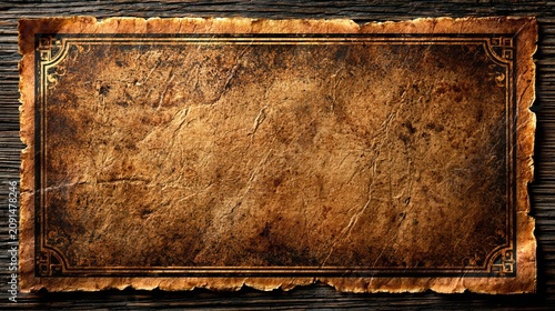 Antique treasure hunt scroll background