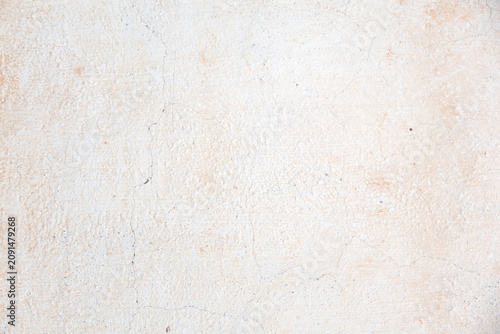 Schilderij op canvas Textura de pared pintada de blanco, superficie de fondo de yeso rugoso