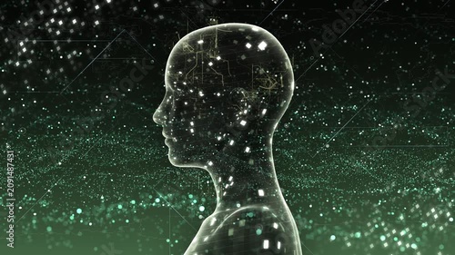 AI artificial intelligence Digital Sea concept background