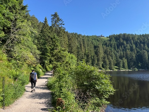 Former glacial lake Mummelsee or Lake Mummel (Black Forest National Park, Germany) - der Mummelsee an der Schwarzwaldhochstraße oder ehemaliger Karsee Mummelsee (Nationalpark Schwarzwald, Deutschland)