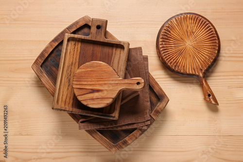 Assortment of wooden cuttin...