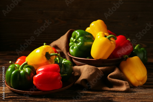 Plate and bowl with fresh c...