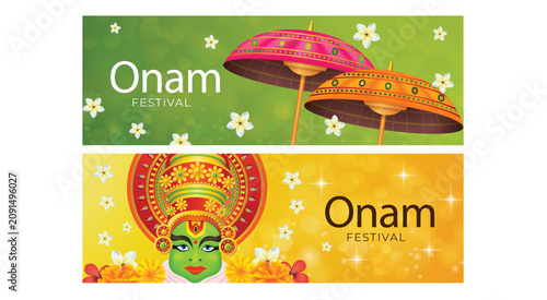 Quadro su tela Realistic onam instagram stories collection