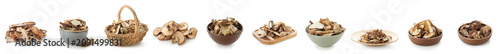 Dried porcini mushrooms and...