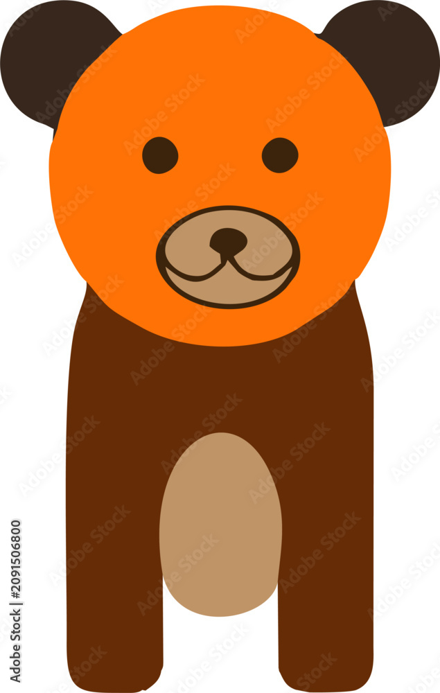 Obraz premium Modern professional grizzly bear logo for a sport team Bear head outline silhouette cut out vector sticker with Simple Geometric Design of Bear Head and Bear head mascot vector for emblem design Masco