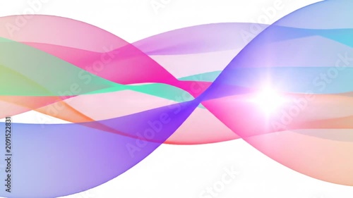 Abstract Colorful Wave Background - Modern Fluid and Vibrant Gradient Design