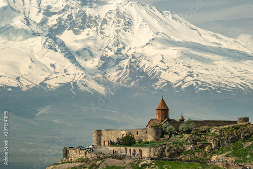Khor Virap is an Armenian monastery located in the Ararat Plain in Armenia, near the border with Turkey,