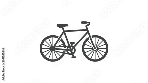 Foto A bicycle with two wheels.