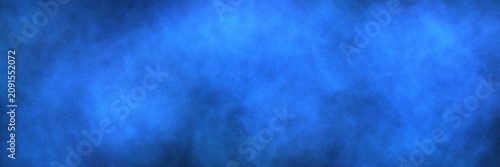 Foto Bright azure and cerulean blue watercolor fog on black