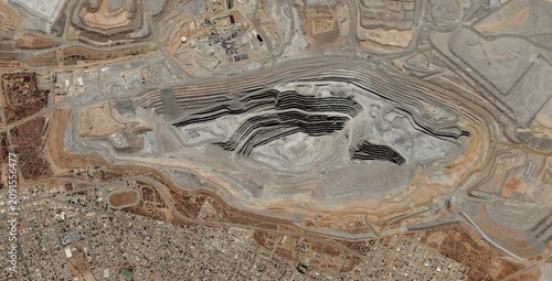Vászonkép Satellite View of Super Pit Full Extent