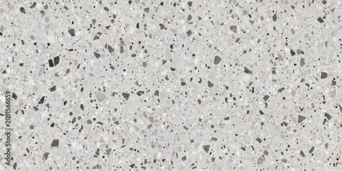 Tableau sur toile Light gray terrazzo stone surface texture with terrazzo concrete speckled floori