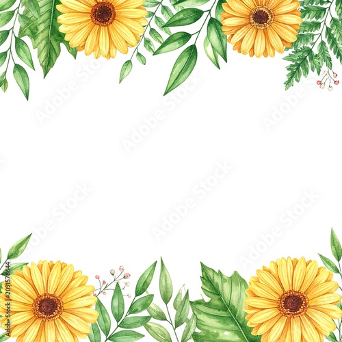 Close-up of blooming yellow coneflowers in garden.