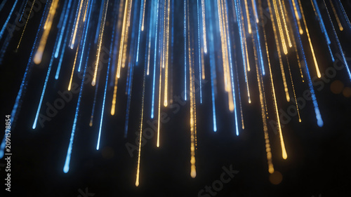 Abstract glowing lines on dark background