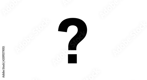 Large Black Question Mark Symbol 2.
