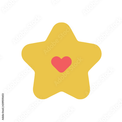 Yellow Star Folk Art SVG Clipart