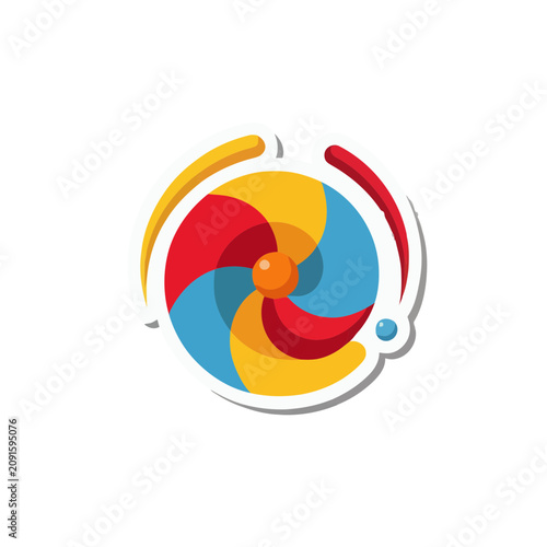 Rainbow Abstract Flat SVG Icon
