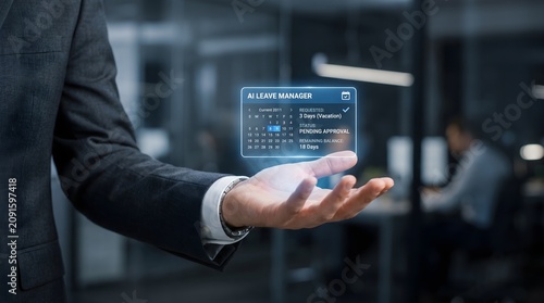 AI Leave Management System Dashboard for Employee Vacation Requests, HR Approval Workflow, Workforce Planning, and Digital Leave Tracking
