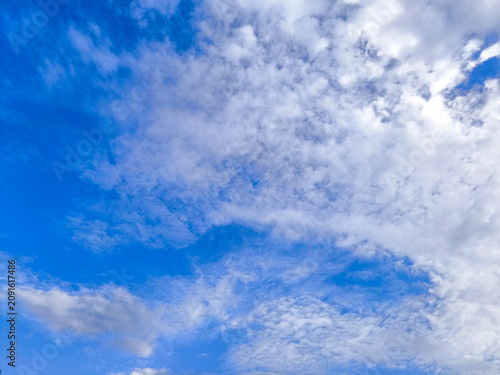 The Blue Sky With White Clouds