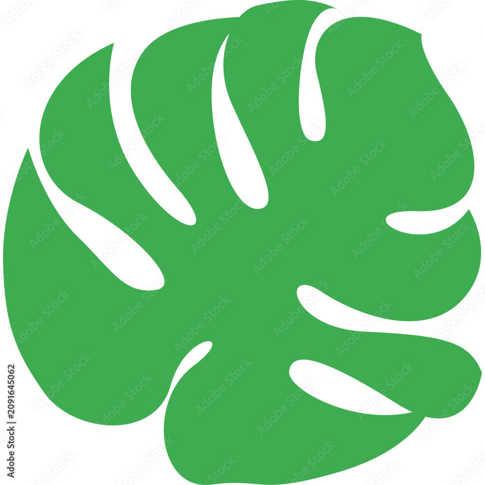 Obraz premium Minimalist Monstera Leaf
