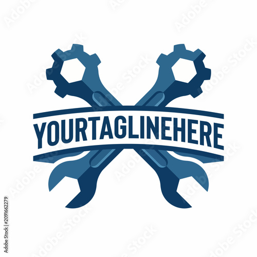This image features crossed wrenches on a clean backdrop, representing mechanics, tools, and the precision of engineering in a minimalist, modern artwork style.