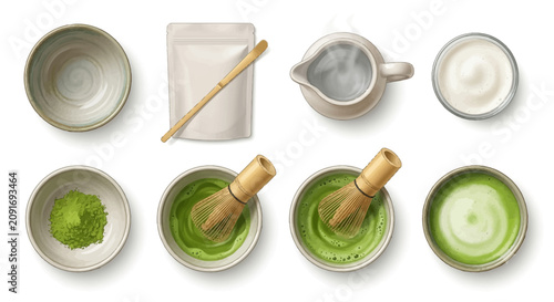 Aesthetic coffee latte art with delicious pastry and notebook,elegant morning breakfast table,chicken and colorful vegetables, organized clean eating food preparation flatlay,healthy detox beverage