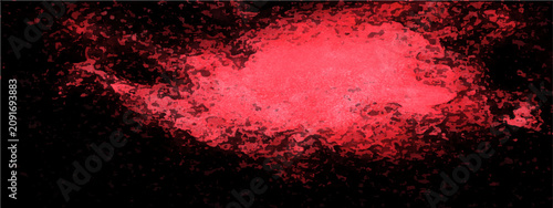Bild auf Leinwand Abstract swirling nebula of vibrant red hues against stark blackness, hinting cosmic formation, interstellar dust, or energetic phenomenon
