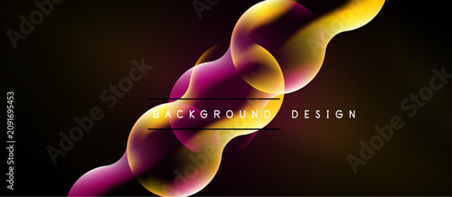 Abstract fluid shapes, vibr...