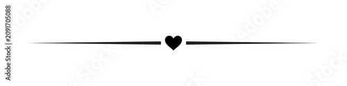 Konstfotografi A simple line with a heart in the middle