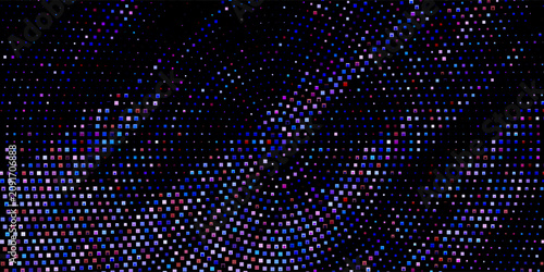 Obraz na plátně Light Multicolor, Rainbow vector modern geometrical circle abstract background