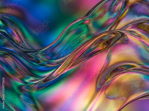 Liquid Glass Spectrum – Abstract Color Motion