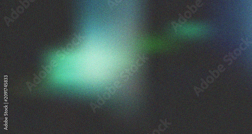 Mysterious dark gradient with deep emerald green and cool teal light accents for an intriguing cosmic feel