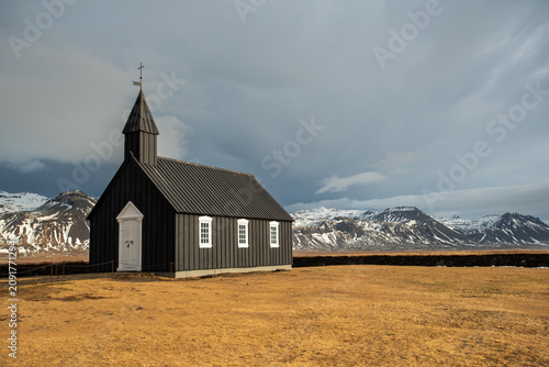 church in the mountains, Iceland