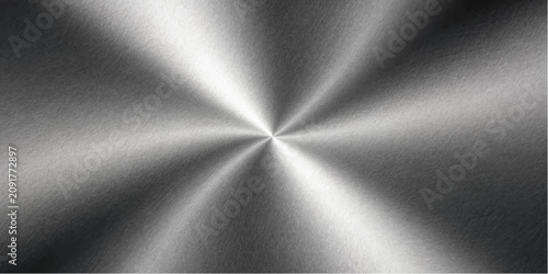 Obraz na płótnie A gleaming metallic texture with radial light reflections creates a futuristic and sophisticated background, evoking a sense of sleekness and modernity