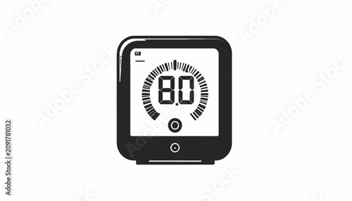 Fotografi Digital blood pressure monitor device.
