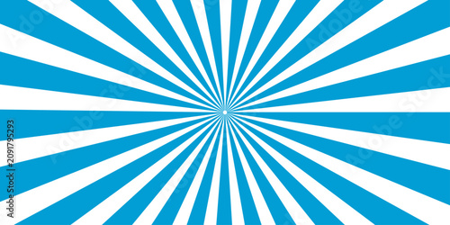 Fotografie A dynamic radial burst of blue and white lines emanates from a central point, creating an energetic and abstract visual pattern