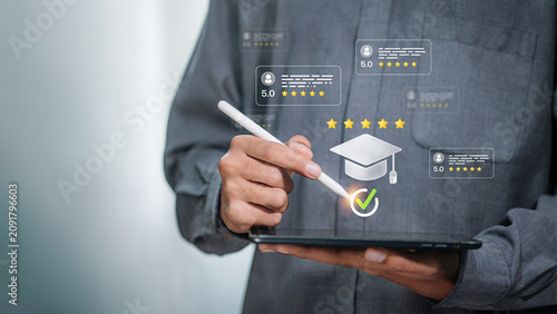 Online Learning Quality Assessment with Student Feedback, Course Rating, Education Evaluation, E-Learning Review Dashboard