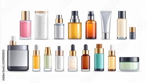 Assortment of essential oils and herbal extracts in bottles.