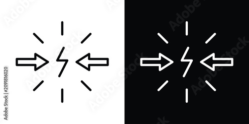 Tableau sur toile Conflict icon