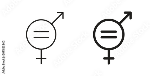 Bild auf Leinwand Equality icon
