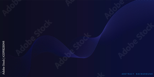 Premium background design with diagonal dark blue lines pattern. Abstract dark blue background. Wavy lines background.