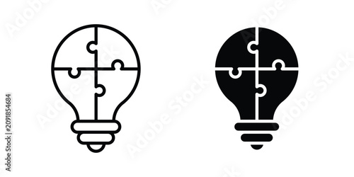 Bild auf Leinwand Problem solving icon