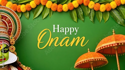 Happy Onam poster design.