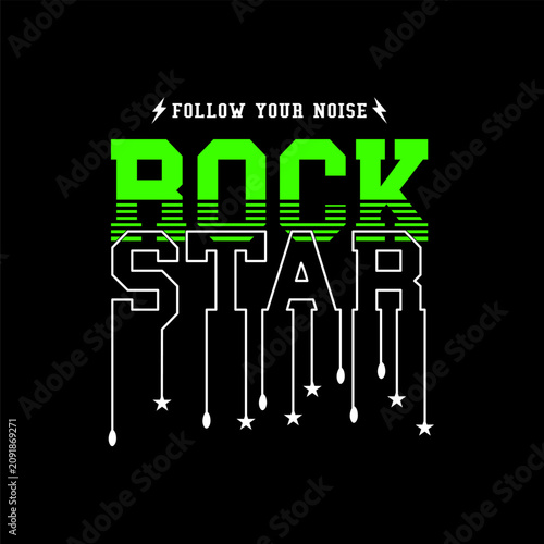 Photography rock star design t shirt music