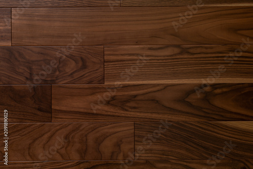 Luxury Dark Walnut Parquet Floor Texture Background with Block Pattern